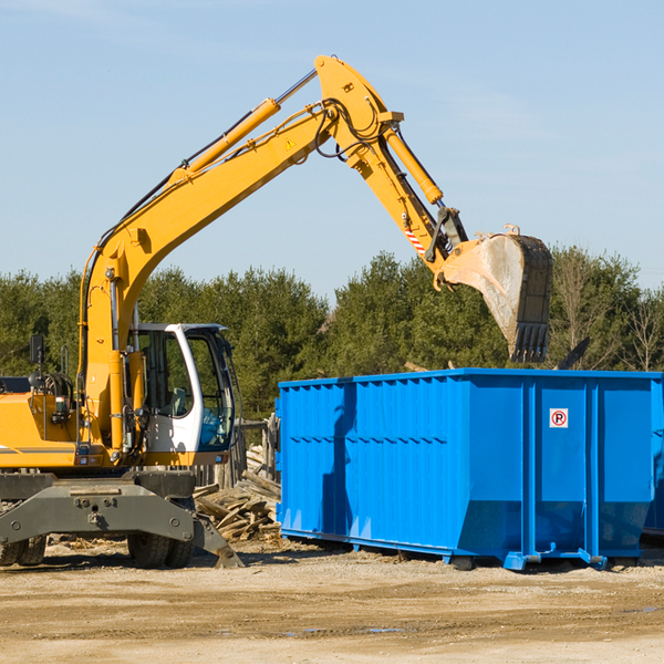 what size residential dumpster rentals are available in Dakota WI